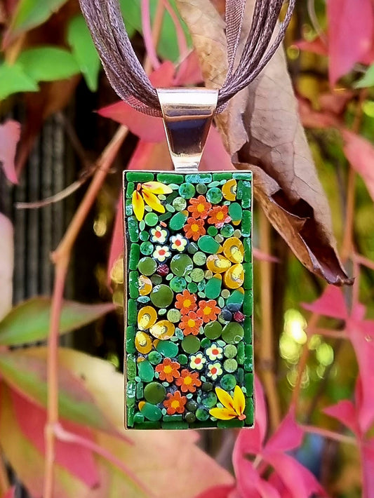 Copper Mosaic Pendant