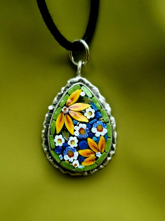 Micro Mosaic Pendant