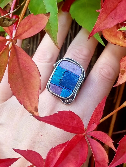 Abstract Mosaic Ring