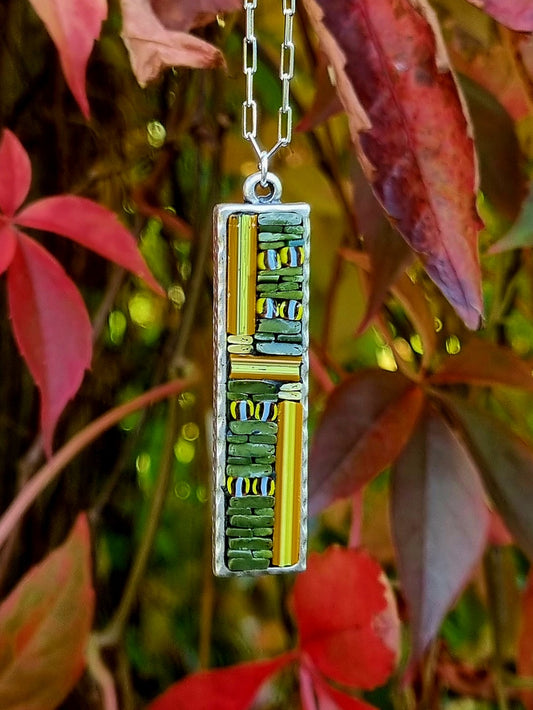 Abstract Mosaic Pendant